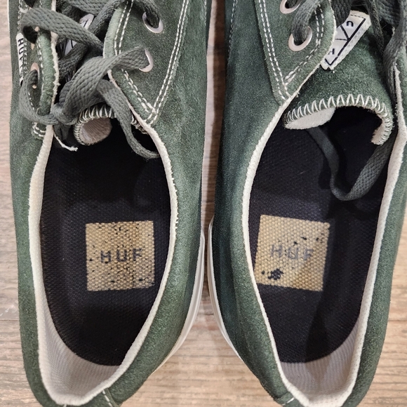 HUF Skateboard Green Suede Sneakers,Men's 13 - Picture 6 of 6